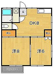 井上アパート 2階/202