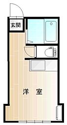 イムーブルASAKA ワンルームの間取図画像