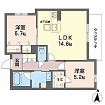 NT　Maison　III  ｜ 大阪府堺市北区新金岡町５丁（賃貸マンション2LDK・1階・62.06㎡） その2