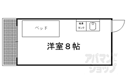 紫竹中嶋ビル ワンルームの間取図画像
