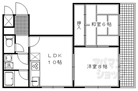 京都府京都市上京区瓢箪図子町（賃貸マンション2LDK・4階・50.59㎡） その2