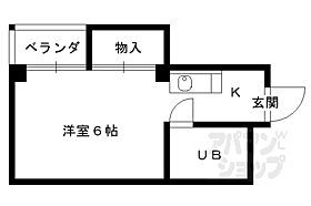 京都府京都市上京区寺之内通新町東入ル古木町（賃貸アパート1K・2階・17.01㎡） その2