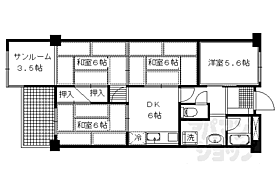 京都府京都市上京区中立売通日暮東入新白水丸町（賃貸マンション4DK・2階・72.00㎡） その2