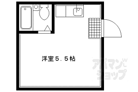 ホワイトパレス北白川 205 ｜ 京都府京都市左京区北白川久保田町（賃貸アパート1K・2階・14.00㎡） その2