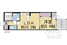 仁王門ビレッジ 303 ｜ 京都府京都市左京区新丸太町（賃貸アパート1LDK・3階・47.18㎡） その2