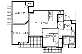 京都府京都市上京区元誓願寺通東堀川東入西町（賃貸マンション3LDK・2階・62.56㎡） その2