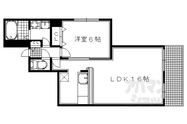 ＣｏＣｏ東山三条 202｜京都府京都市左京区新堺町通仁王門下る和国町(賃貸マンション1LDK・2階・49.48㎡)の写真 その2