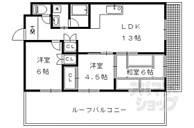 ウィステリア白川 503 ｜ 京都府京都市左京区一乗寺下り松町（賃貸マンション3LDK・5階・65.36㎡） その2