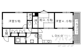 京都府京都市北区上賀茂高縄手町（賃貸マンション3LDK・3階・62.75㎡） その2