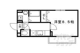 京都府京都市北区衣笠氷室町（賃貸アパート1K・1階・28.05㎡） その2