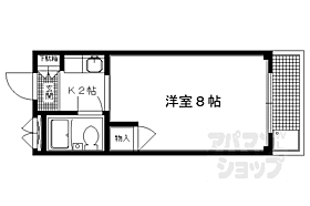 リバーサイド西村 203 ｜ 京都府京都市左京区北白川仕伏町（賃貸マンション1K・2階・20.25㎡） その2