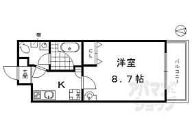 京都府京都市東山区妙法院前側町（賃貸マンション1K・3階・26.79㎡） その2