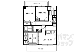 南禅寺東山 301 ｜ 京都府京都市左京区粟田口鳥居町（賃貸マンション3LDK・3階・60.14㎡） その2