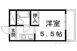 ハイツ協栄 1Kの間取図画像