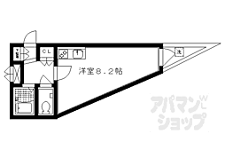 サンプラザ三越 3階ワンルームの間取り