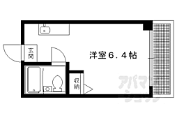 杉山ビル 3階1Kの間取り