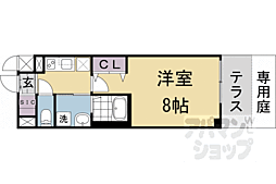 ベラジオ雅び京都洛北ガーデン 1Kの間取図画像