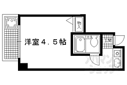セラヴィ岩倉 1Kの間取図画像