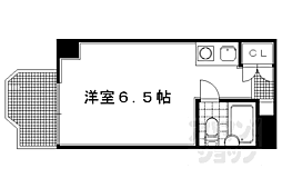 正和フラット宝ケ池 1Kの間取図画像