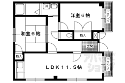 ハイツ東叡 2LDKの間取図画像