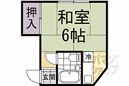 岡崎神宮荘 ワンルームの間取図画像