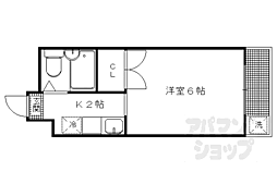 センチュリーハイツコスモ 1Kの間取図画像