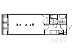 コゥジィー・コート 1Kの間取図画像