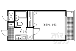 森マンション7 1Kの間取図画像