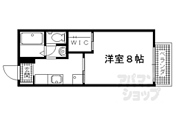 ヴィヴァーチェ・杉 1Kの間取図画像