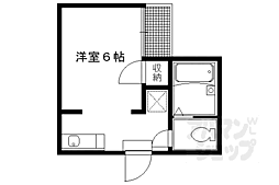 フォーブルミストラル 1Kの間取図画像