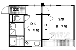 ラ・ルーチェ松ケ崎 1DKの間取図画像