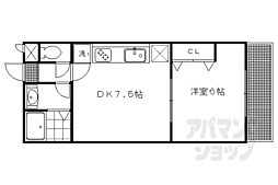 ラッフィナート 1DKの間取図画像