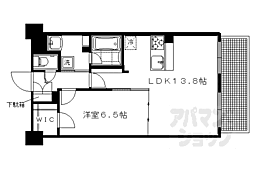 プレサンス京大前 1LDKの間取図画像