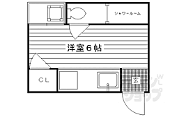 ハイツ松ヶ崎 ワンルームの間取図画像
