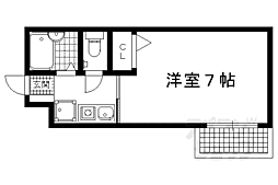 GA雅 1Kの間取図画像