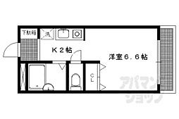 アメニティー岩倉南 1Kの間取図画像