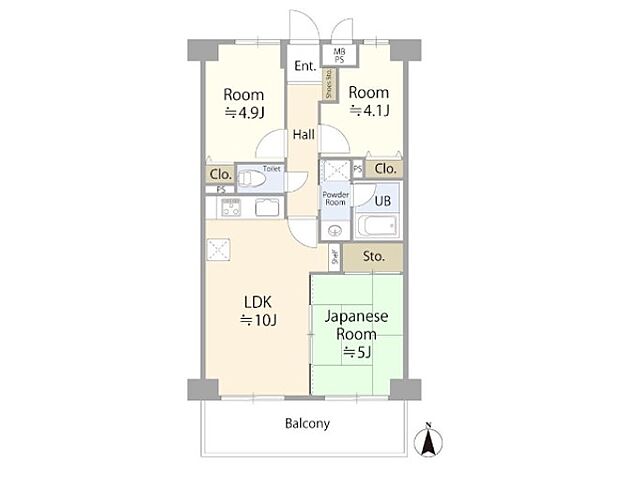間取り ライオンズガーデン津田沼　7階 7階/-