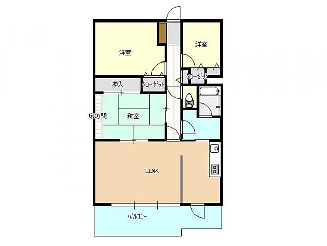 間取り コスモ津田沼グレイスシティ A棟 4階/-