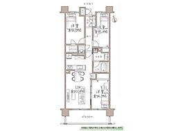 グーディッシュ村上 3LDKの間取図画像