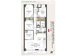 ライオンズマンション京成大久保第2 3SLDKの間取図画像