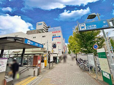 本山駅(870m)
