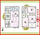 間取り：1号棟　間取図