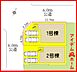 間取り：1号棟　配置図