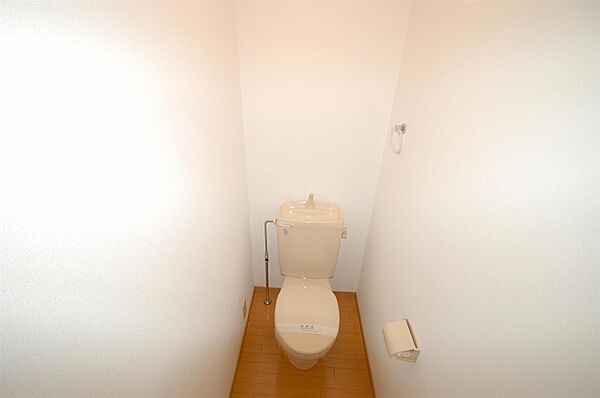 画像6:水洗トイレ。タオルホルダー付いています。