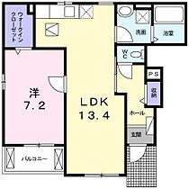 フロスト　フラワーズII 101 ｜ 岡山県備前市畠田（賃貸アパート1LDK・1階・50.03㎡） その2