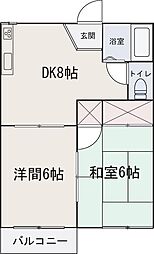間取図画像 2DK