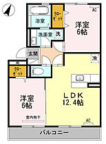 リアン 203 ｜ 大分県中津市大字湯屋（賃貸アパート2LDK・2階・56.44㎡） その2