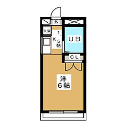 イフ品川 ワンルームの間取図画像