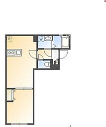 港区南麻布2丁目マンション 1LDKの間取図画像