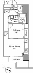 レジディア中延 1LDKの間取図画像